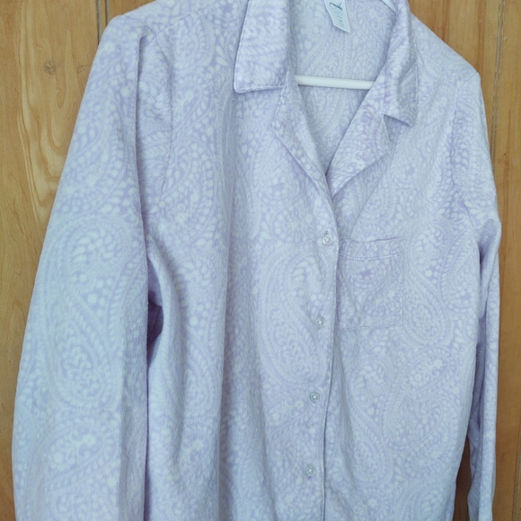 Adonna sleepwear pajama shirt long sleeve purple 🟣 size 2X - Picture 6 of 10